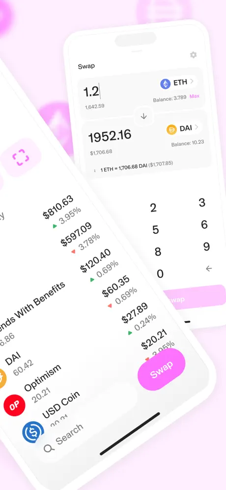 Uniswap: Crypto & NFT Wallet App Store screenshot 2