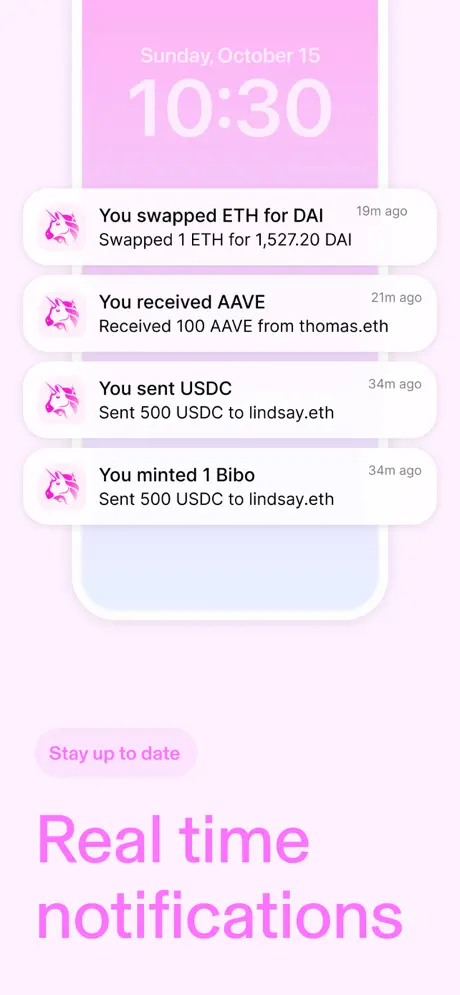 Uniswap: Crypto & NFT Wallet App Store screenshot 9