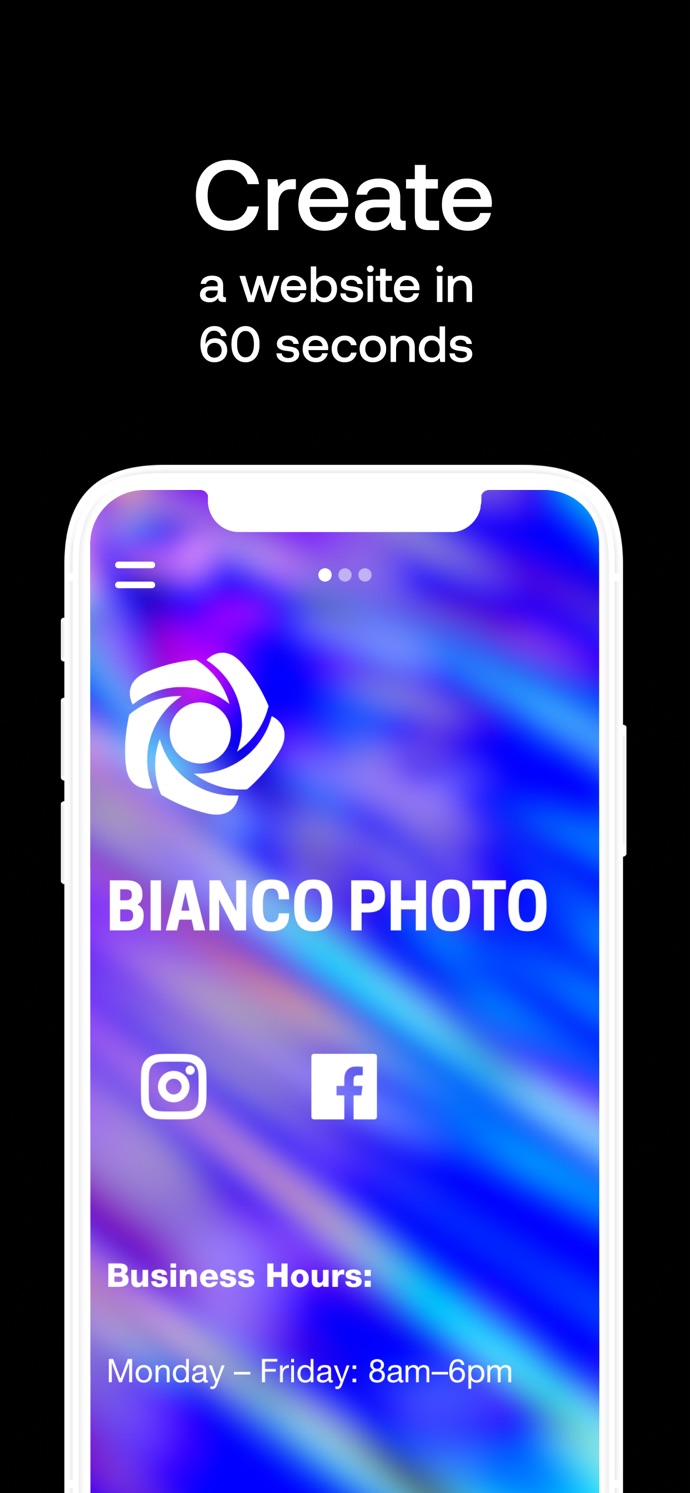 Universe — Website Builder App Store screenshot 1