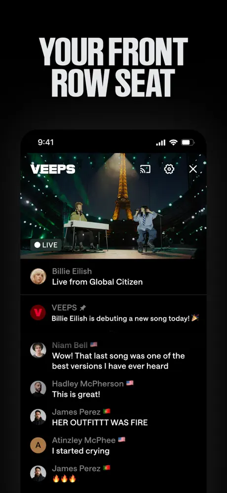 Veeps: Watch Live Music App Store screenshot 2