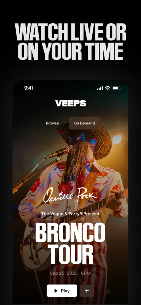 Veeps: Watch Live Music App Store screenshot 4