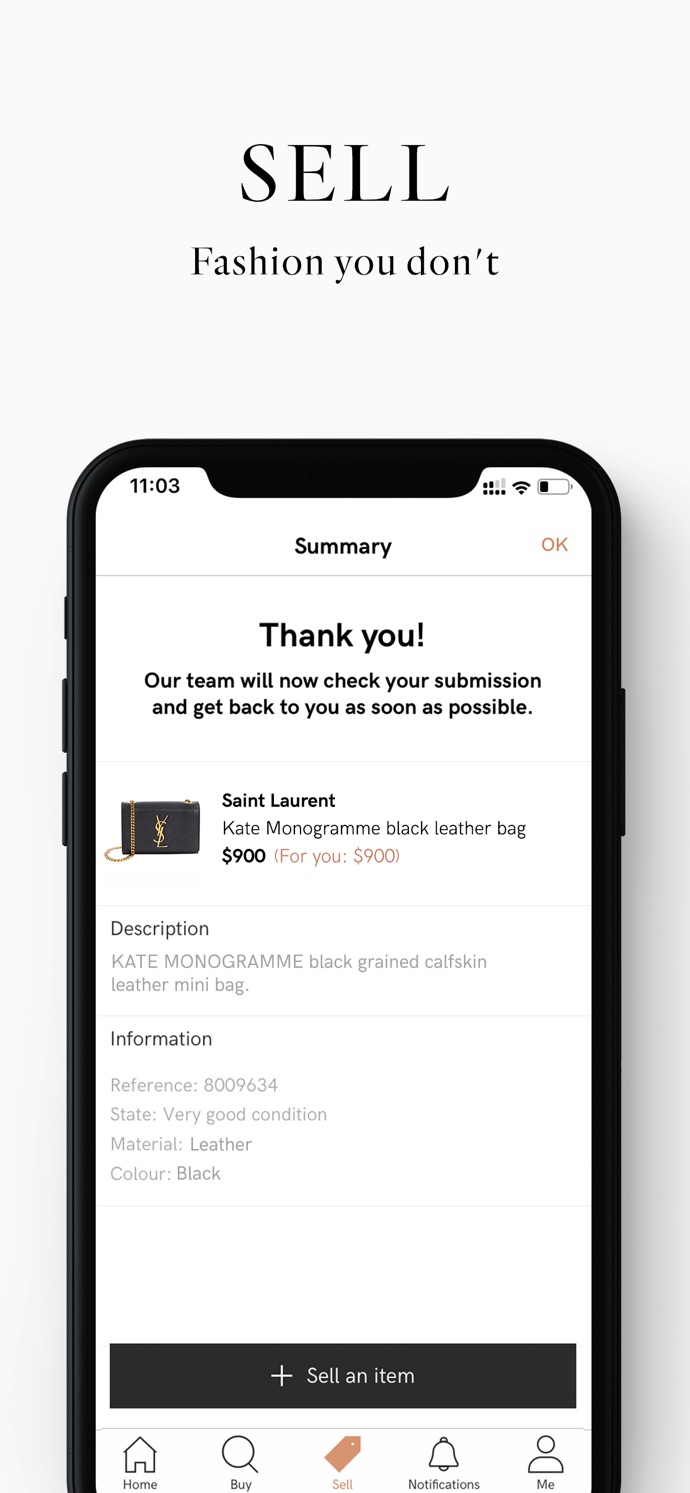 Vestiaire Collective App Store screenshot 3