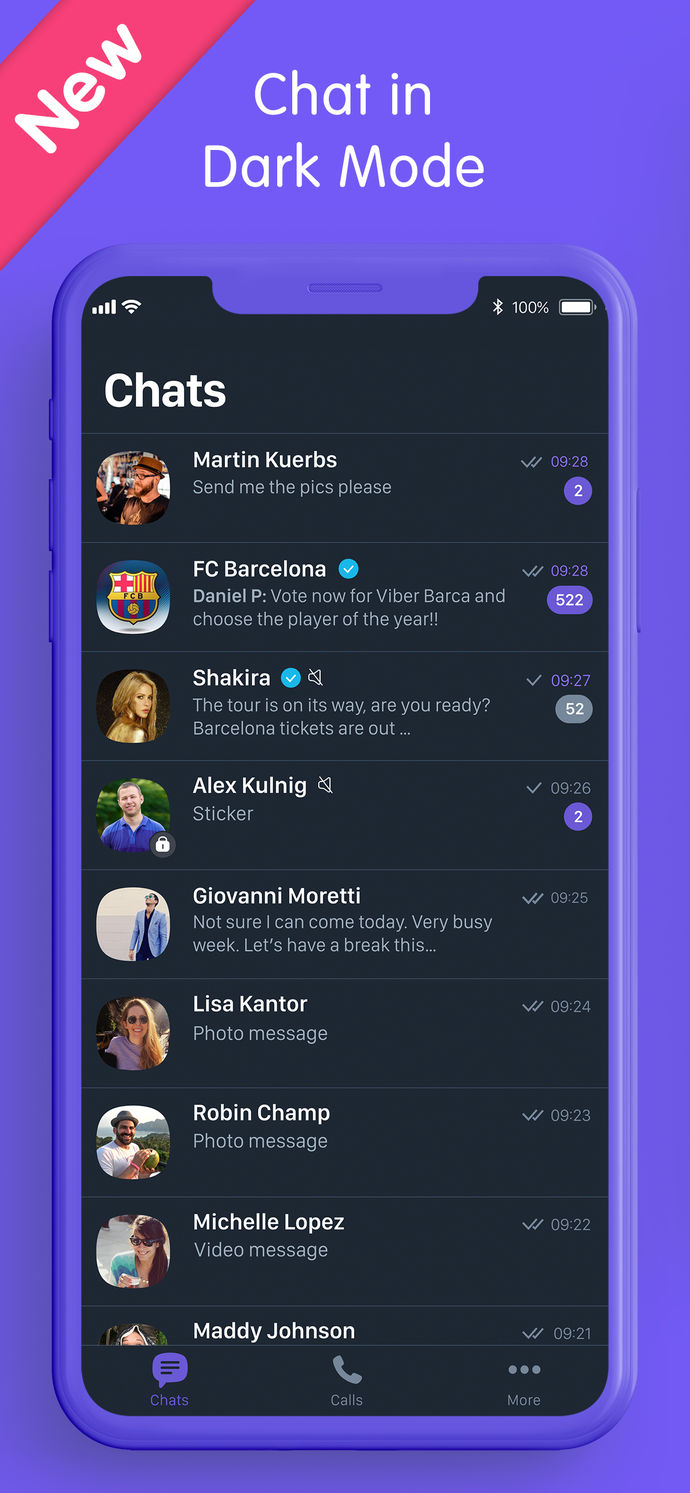Viber Messenger: Chats & Calls App Store screenshot 1