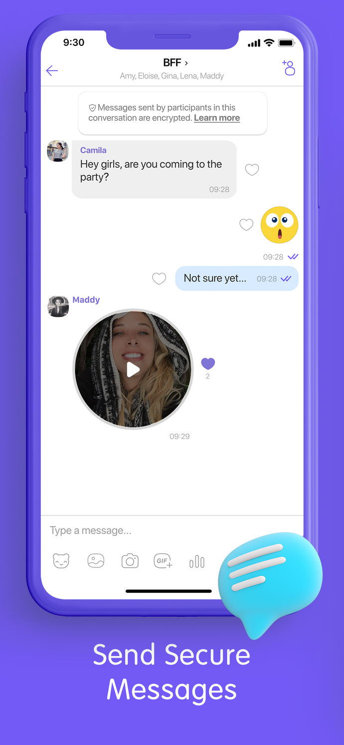 Viber Messenger: Chats & Calls App Store screenshot 2