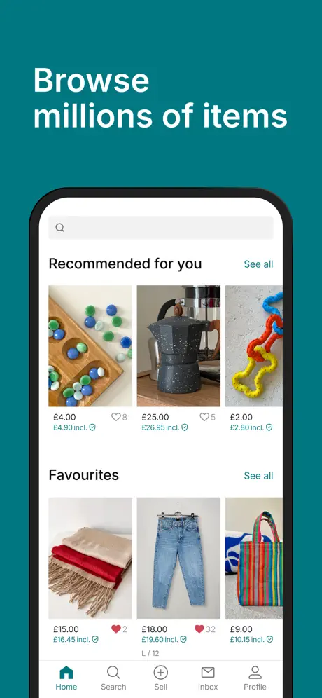 Vinted: preloved marketplace App Store screenshot 5