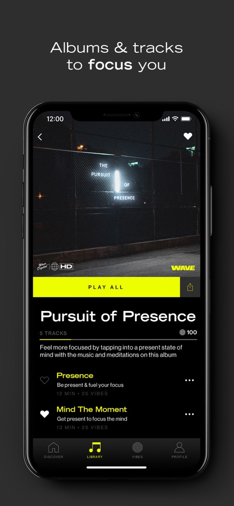 WAVE: Modern Music Meditation App Store screenshot 5