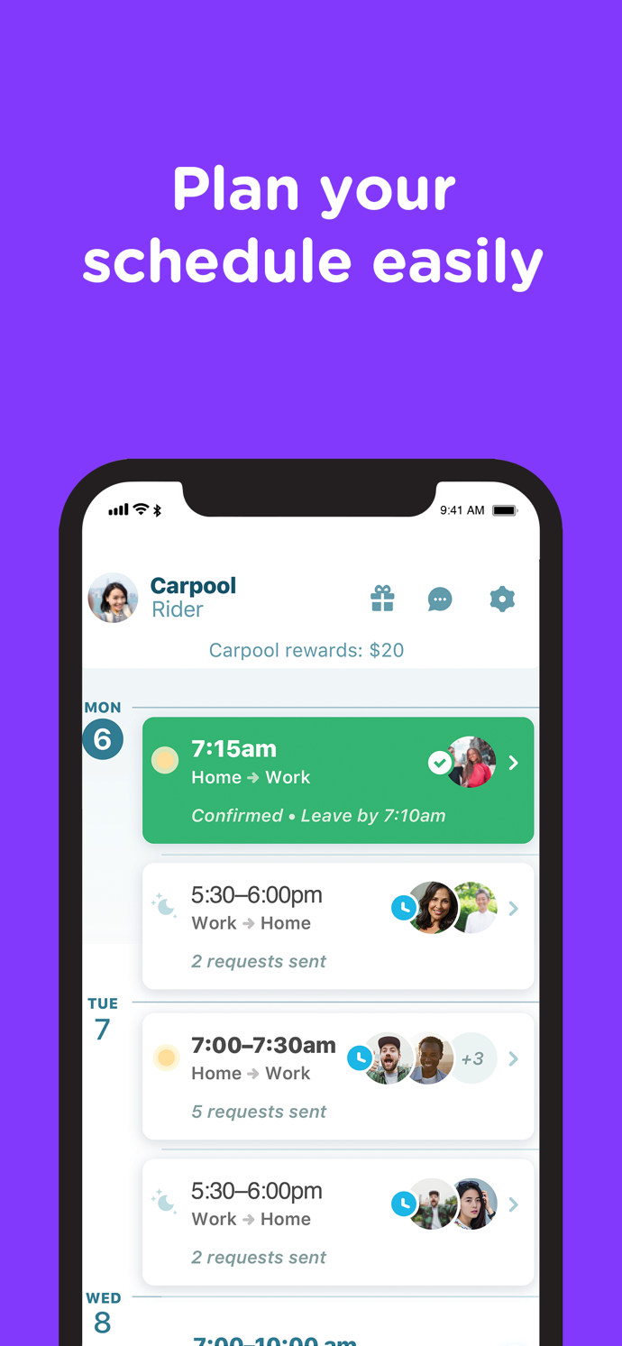 Waze Carpool App Store screenshot 2
