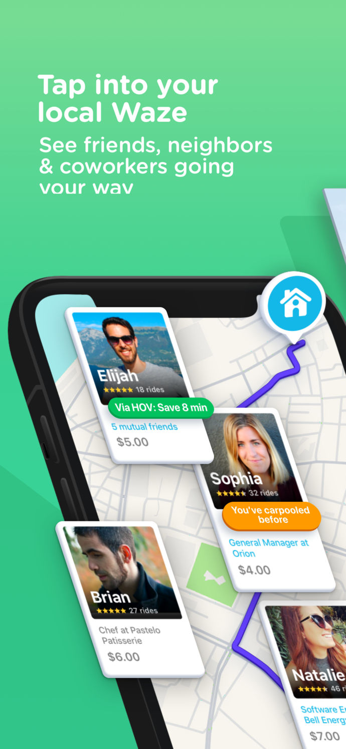Waze Carpool App Store screenshot 1