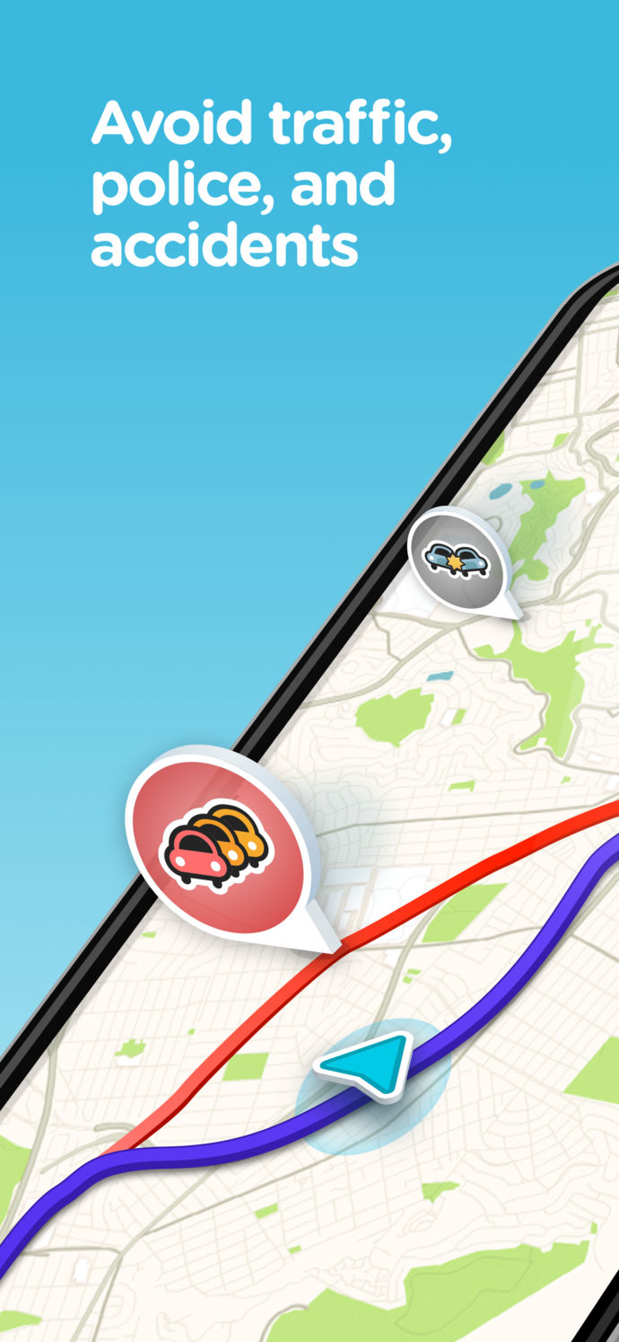 Waze Navigation & Live Traffic App Store screenshot 1