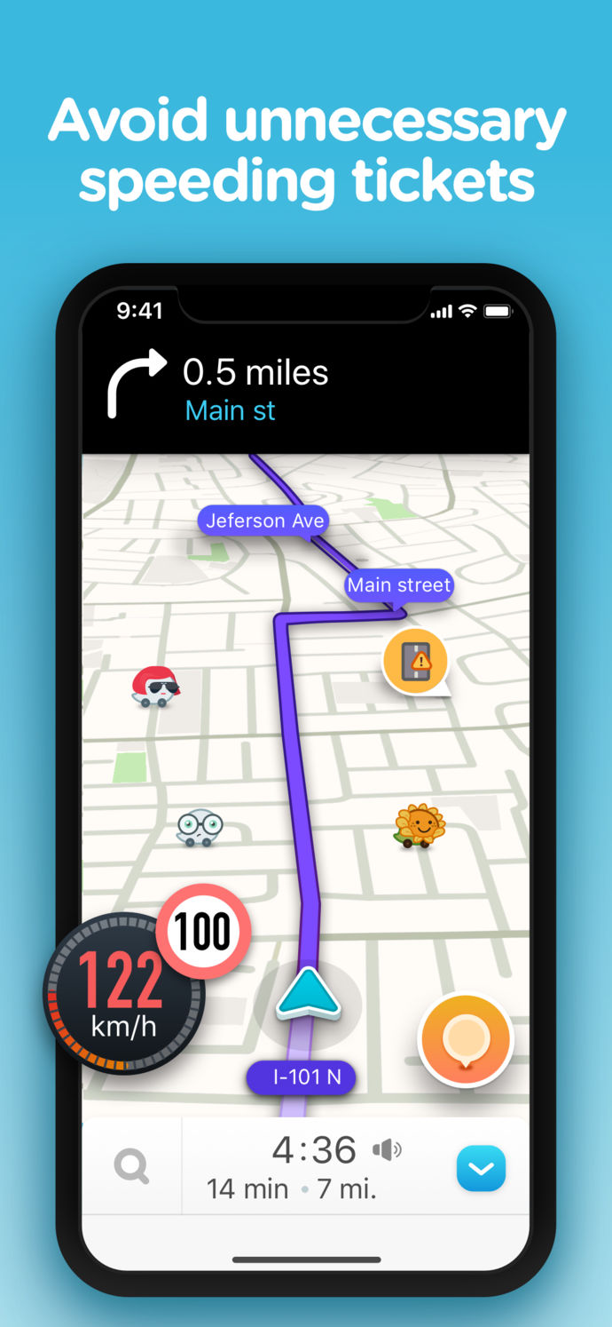 Waze Navigation & Live Traffic App Store screenshot 3