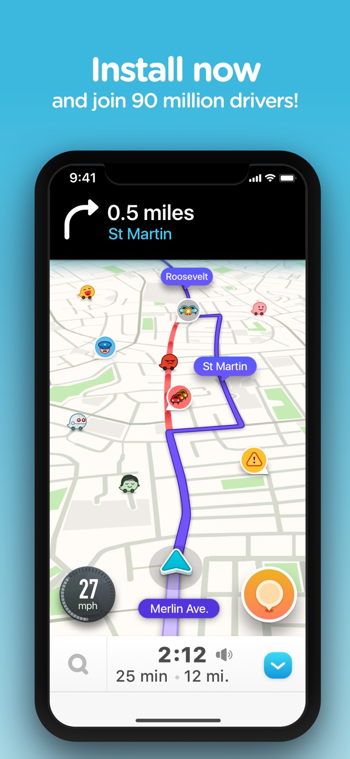 Waze Navigation & Live Traffic App Store screenshot 7