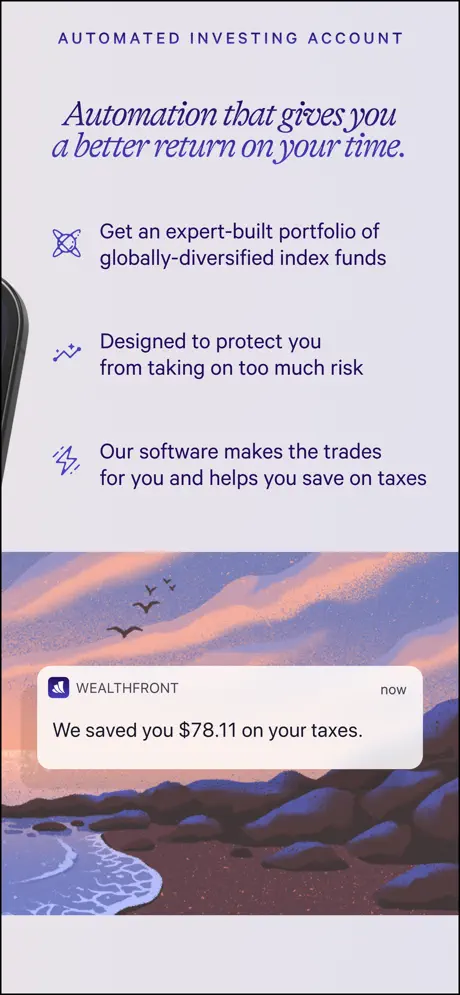 Wealthfront: Save and Invest App Store screenshot 5