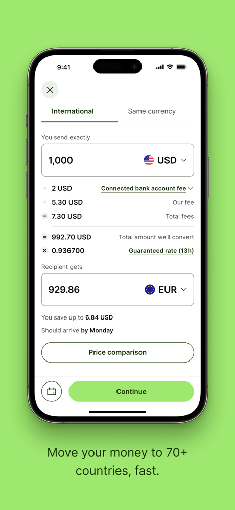 Wise (ex TransferWise) App Store screenshot 2