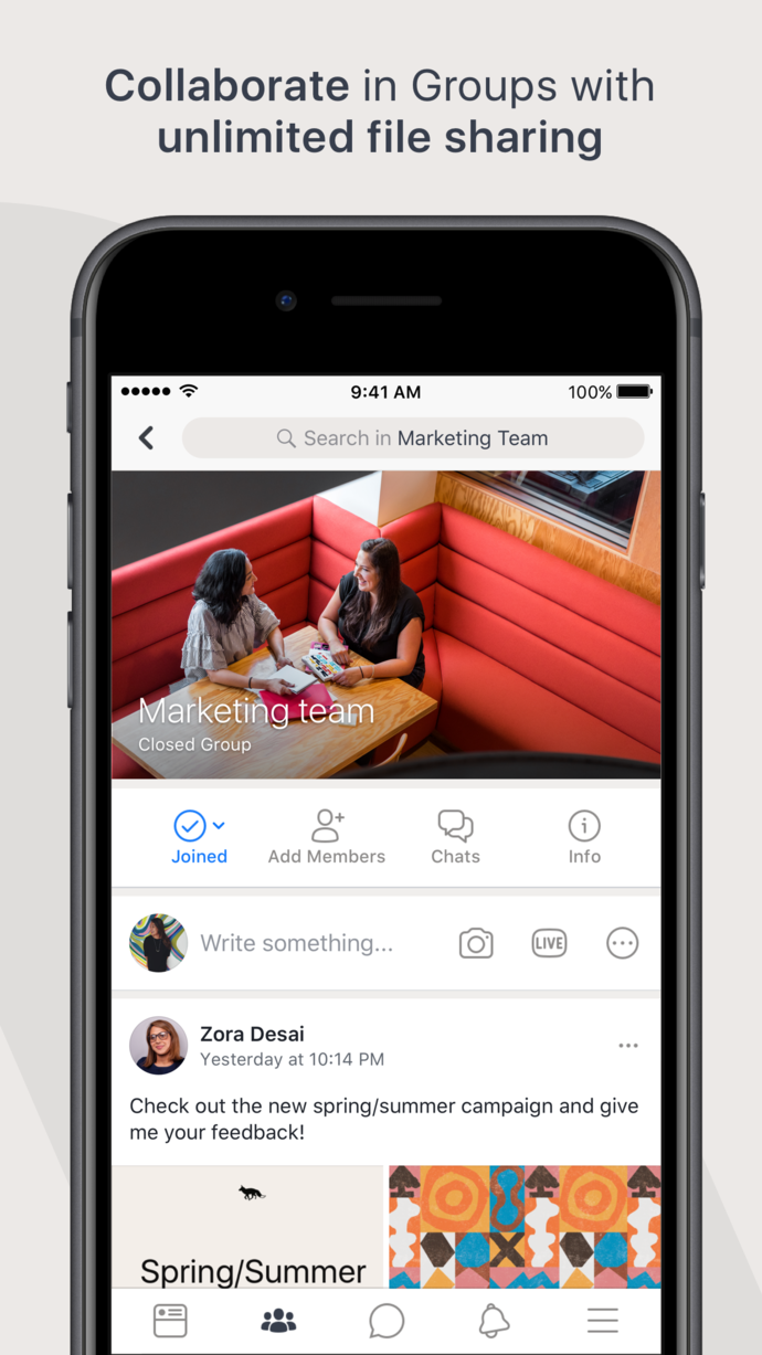 Workplace by Facebook App Store screenshot 3