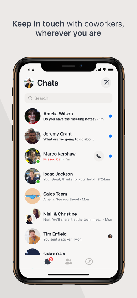Workplace Chat by Facebook App Store screenshot 1