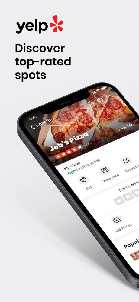 Yelp Food, Delivery & Services App Store screenshot 1