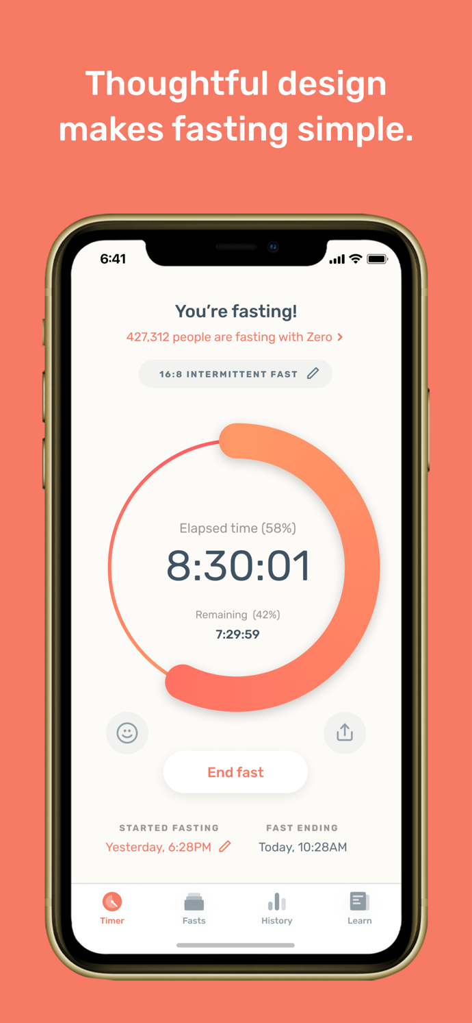 Zero – Fasting Tracker App Store screenshot 1